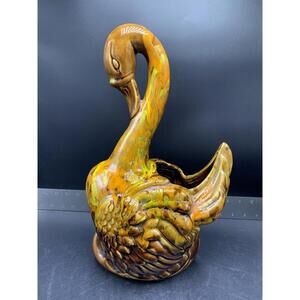 Ceramic Planter Goose Figure